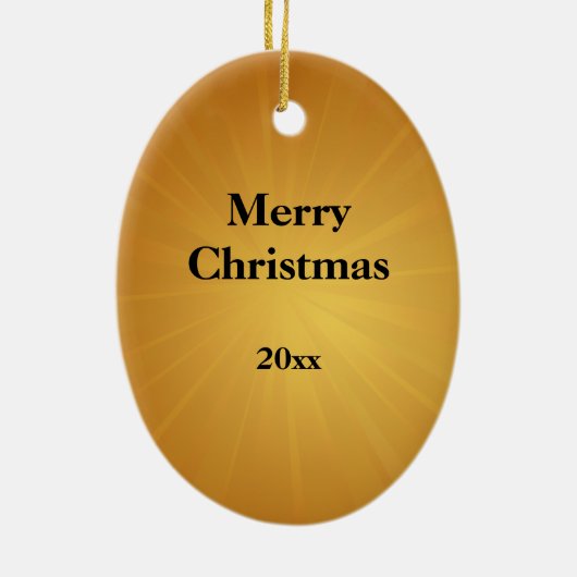 コーチ5つ星金ゴールド賞クリスマスオーナメント セラミックオーナメント (裏面)