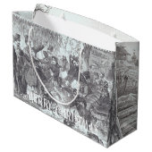 コーチ&シティービクトリアンヴィンテージクリスマス抱き枕 ラージペーパーバッグ (裏面アングル)