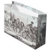 コーチ&シティービクトリアンヴィンテージクリスマス抱き枕 ラージペーパーバッグ (正面アングル)