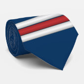 コーチ ジャージ ストライプ 赤 白 青 チーム ネクタイ (ロール)