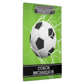 コーチ、チーム、親またはファンのためのサッカーボールゴール クリップボード (右)