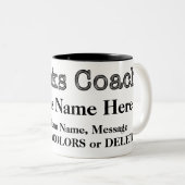 コーチ、マグのためのパーソナライズされた安い贈り物 ツートーンマグカップ (正面右)