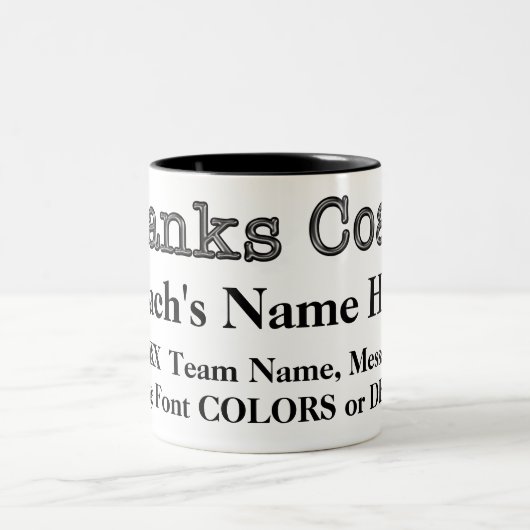 コーチ、マグのためのパーソナライズされた安い贈り物 ツートーンマグカップ (中央)