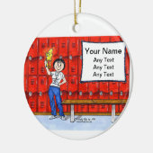 コーチ – 女性 セラミックオーナメント (左)