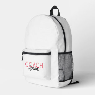 コーチ 学校 スポーツ チーム カラー モダン ファン プリントバックパック