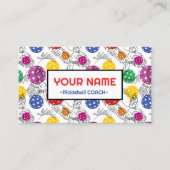 コーチPickleballのパロットとpickball 名刺 (正面)