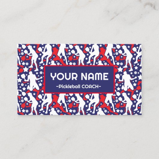 コーチPickleballアメリカのピックボール選手 名刺 (正面)