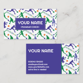 コーチPickleballシルエットを白に 名刺