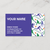 コーチPickleballシルエットを白に 名刺 (裏面)