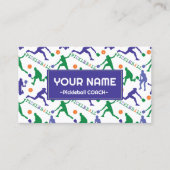 コーチPickleballシルエットを白に 名刺 (正面)