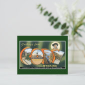 コーディからのご挨拶ワイオミング！ヴィンテージポストカード ポストカード (スタンド正面)