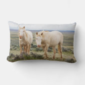 コーディのプリアールで暴れ回る野馬 ランバークッション (正面)