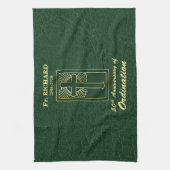 コーディネーショングリーンから50周年をカスタマイズ キッチンタオル (縦)