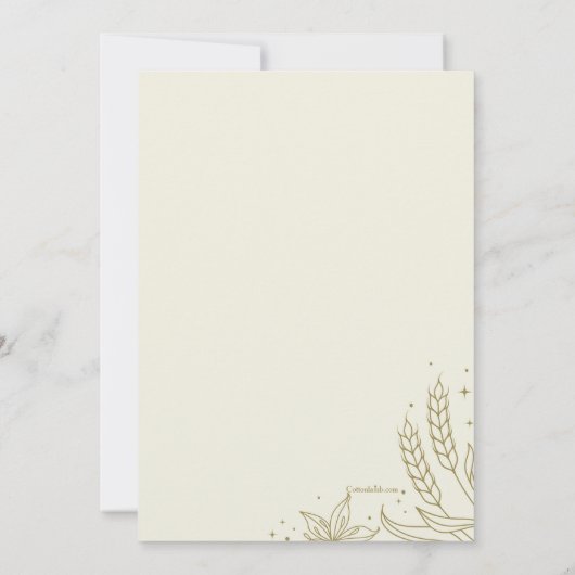 コーディネーションフォト招待状 招待状 (裏面)