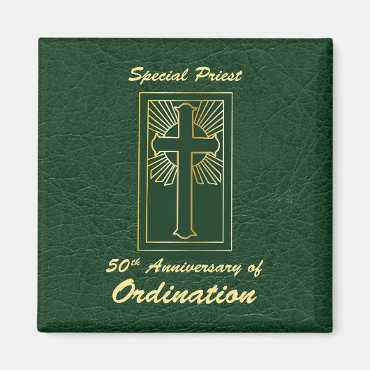 コーディネーションレザールック50周年司祭 マグネット (正面)