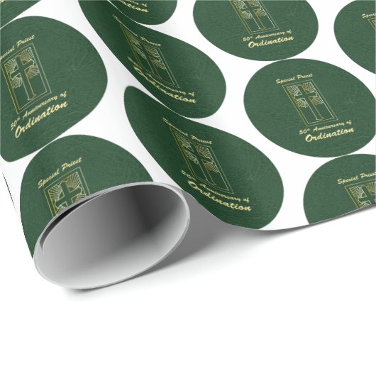 コーディネーションレザールック50周年司祭 ラッピングペーパー (ロールコーナー)