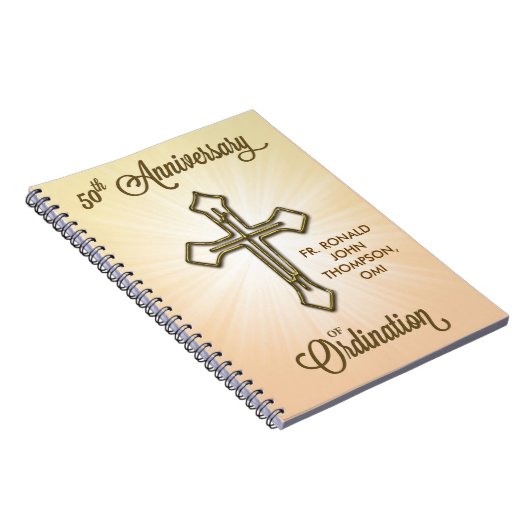 コーディネーション50周年記念金ゴールドクロス ノートブック (右側)