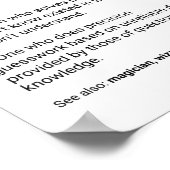 コーディネータと監督者おもしろいの作業定義 ポスター (角)