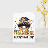 コーディネーターOne Thanks ful Messy Bun Thanks Giving Fa カード (黄色い花)