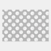 コーディネートされたスポーツギフトマルーングレーバスケットボール ラッピングペーパーシート (正面2)