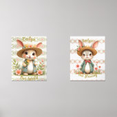 コーディネートキュートバニー子供部屋プリント (正面)