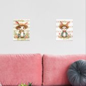 コーディネートキュートバニー子供部屋プリント (リビング)