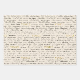 コーディネートセット美しいヴェネツィアラップ紙 ラッピングペーパーシート