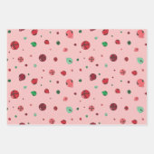 コーディネートセット – ピンクベルラッピング紙 ラッピングペーパーシート (正面)