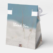 コーディネートビーチ結婚式テーマスイートサンキュー フェイバーボックス (裏面サイド)