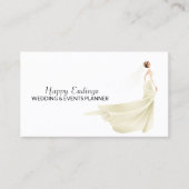 コーディネー結婚ターホワイトミニマリスト 名刺 (正面)