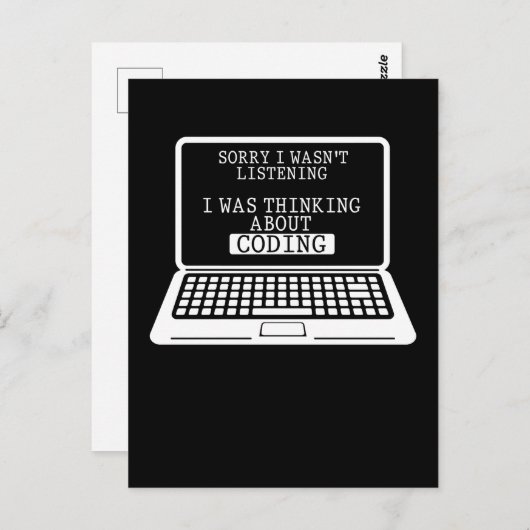 コーディングおもしろいコンピュータエンジニアプおもしろいログラマー ポストカード (正面/裏面)