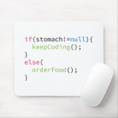 コーディングか順序の食糧を保存して下さい マウスパッド (マウス)