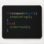 コーディングか順序の食糧を保存して下さい マウスパッド (正面)