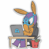 コーディングのエラーステッカー シール (正面)