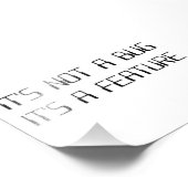 コーディングのバグではないプログラミング機能だ フォトプリント            (角)