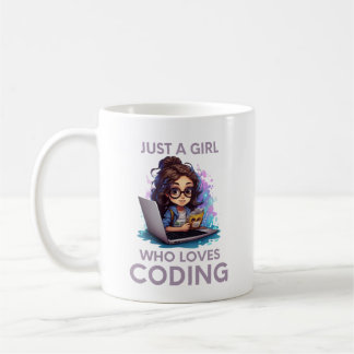 コーディングの女性を愛しているだけのギーク コーヒーマグカップ