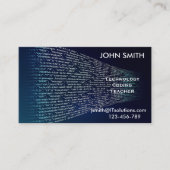 コーディングの技術の先生か個人教師 名刺 (正面)