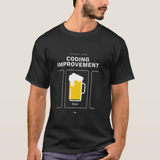 コーディングの改良プログラミングを選択する Tシャツ (正面)