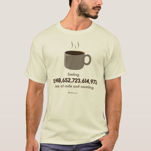 コーディングの燃料 Tシャツ (正面)