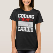 コーディングはMy Cardio Programming Software Developer Tシャツ (正面)