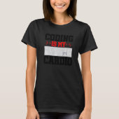 コーディングはMy Cardio Programming Software Developer Tシャツ (正面)