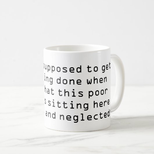 コーディングを終わらせるにはどうしたらいいのか… コーヒーマグカップ (正面右)