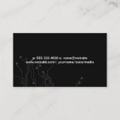 コーディングアイコン | 回路基板 名刺 (裏面)