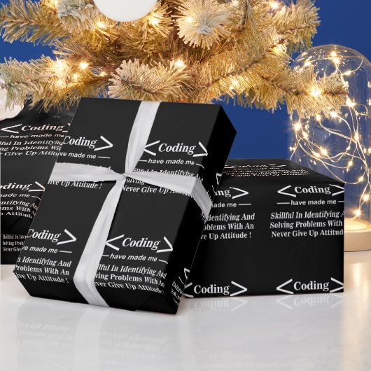コーディングコーダプログラマコーディング ラッピングペーパー (クリスマス)