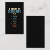 コーディングユーモアデバッグプログラミングバグコーダ 名刺 (正面/裏面)