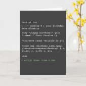 コーディングユーモア 誕生日カード(内面なし) カード (黄色い花)