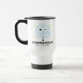 コーディング中毒のプログラマーへ トラベルマグ (左)