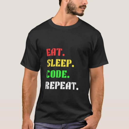 コーディング中毒 - プログラマーあるある Tシャツ (正面)