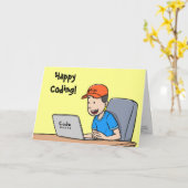 コーディング子供へカード(JavaScriptプログラム内部) カード (黄色い花)