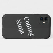 コーディング忍者白黒 Case-Mate iPhoneケース (裏面(横))